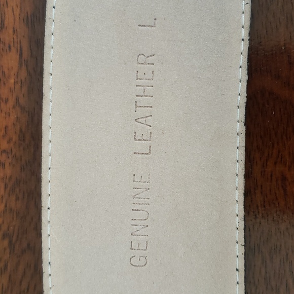 Vintage Wide Black Suede Leather Belt - Picture 7 of 8